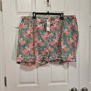 Printfresh Pajama Shorts 2X NWT